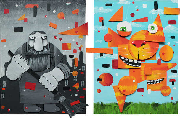 Ложкин Вася. 3D-диптих «Весёлый дворник»